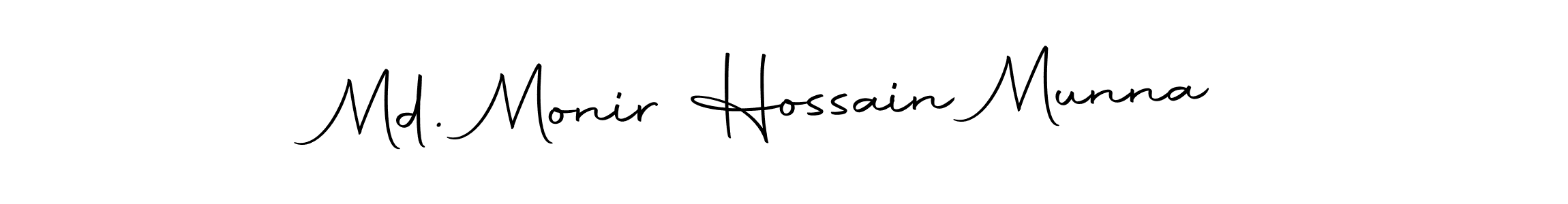 How to make Md. Monir Hossain Munna name signature. Use Autography-DOLnW style for creating short signs online. This is the latest handwritten sign. Md. Monir Hossain Munna signature style 10 images and pictures png