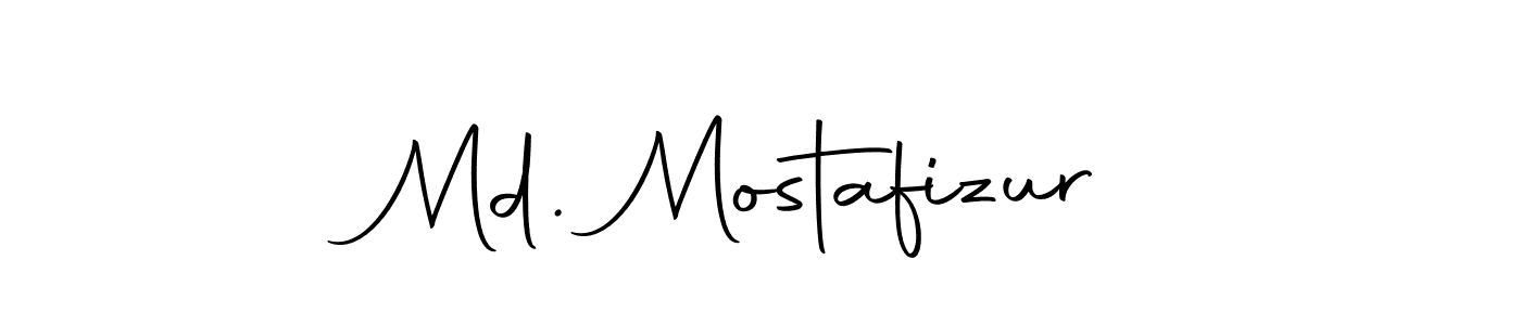 How to make Md. Mostafizur name signature. Use Autography-DOLnW style for creating short signs online. This is the latest handwritten sign. Md. Mostafizur signature style 10 images and pictures png