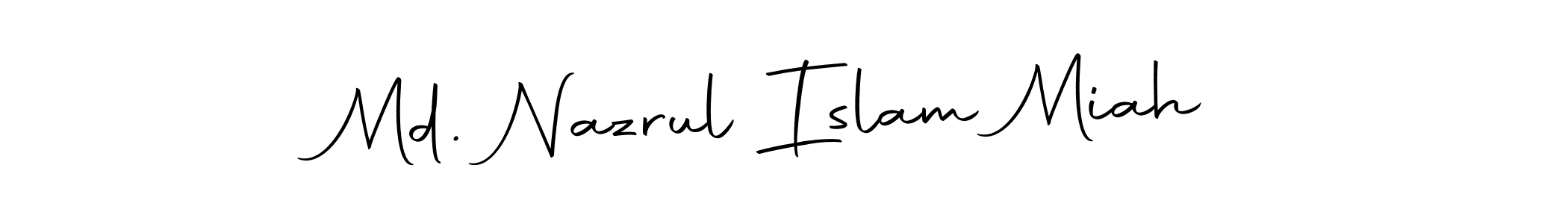 How to make Md. Nazrul Islam Miah name signature. Use Autography-DOLnW style for creating short signs online. This is the latest handwritten sign. Md. Nazrul Islam Miah signature style 10 images and pictures png