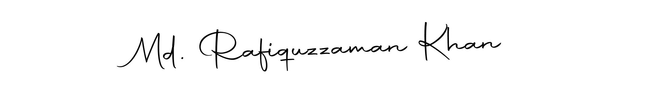 How to make Md. Rafiquzzaman Khan name signature. Use Autography-DOLnW style for creating short signs online. This is the latest handwritten sign. Md. Rafiquzzaman Khan signature style 10 images and pictures png