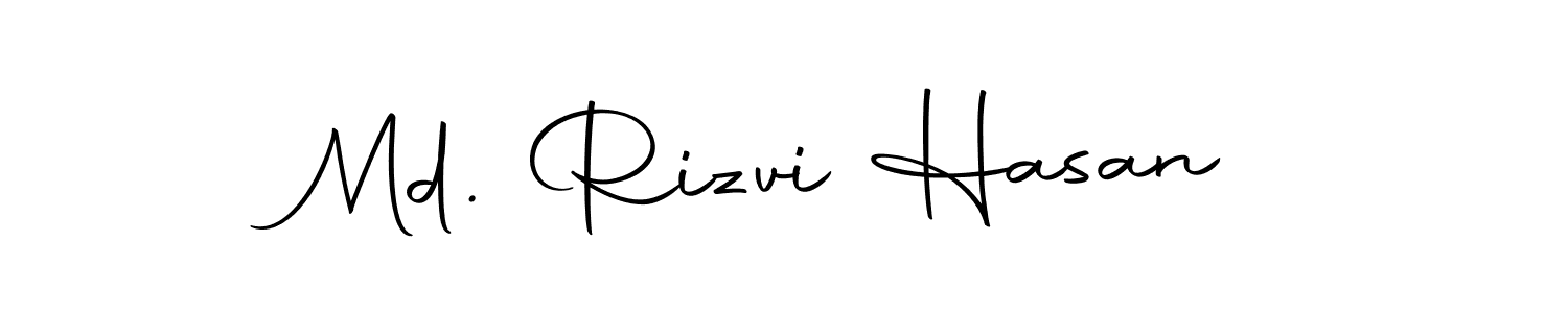 Design your own signature with our free online signature maker. With this signature software, you can create a handwritten (Autography-DOLnW) signature for name Md. Rizvi Hasan. Md. Rizvi Hasan signature style 10 images and pictures png