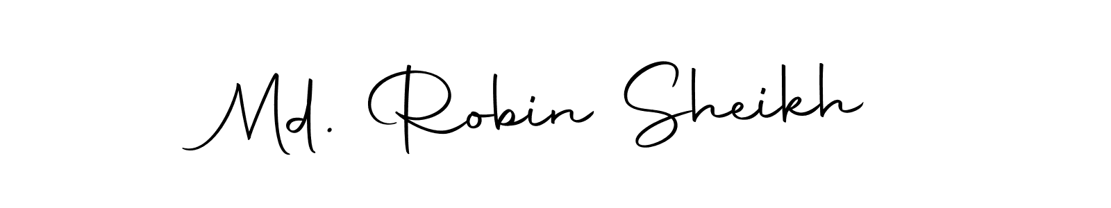 if you are searching for the best signature style for your name Md. Robin Sheikh. so please give up your signature search. here we have designed multiple signature styles  using Autography-DOLnW. Md. Robin Sheikh signature style 10 images and pictures png