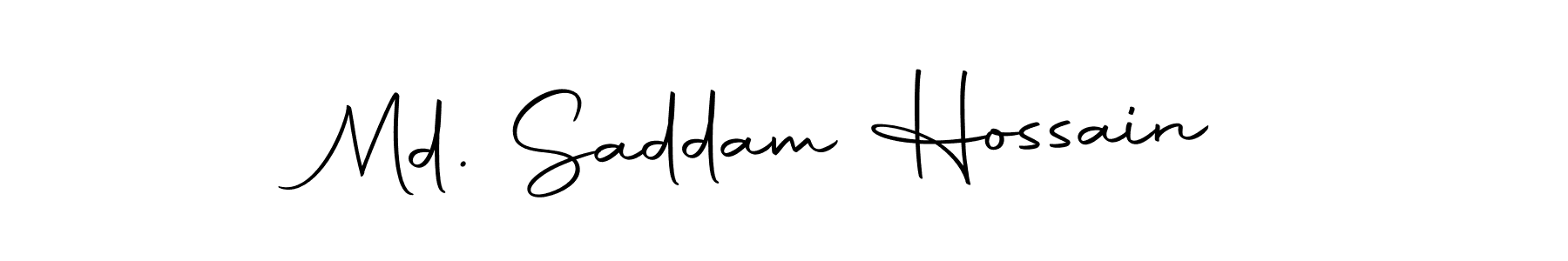 You should practise on your own different ways (Autography-DOLnW) to write your name (Md. Saddam Hossain) in signature. don't let someone else do it for you. Md. Saddam Hossain signature style 10 images and pictures png