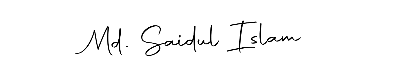 Design your own signature with our free online signature maker. With this signature software, you can create a handwritten (Autography-DOLnW) signature for name Md. Saidul Islam. Md. Saidul Islam signature style 10 images and pictures png