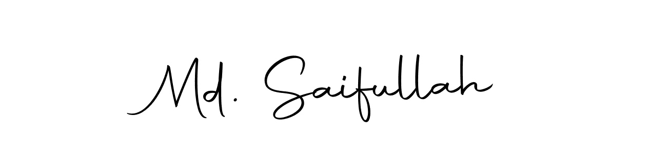 Use a signature maker to create a handwritten signature online. With this signature software, you can design (Autography-DOLnW) your own signature for name Md. Saifullah. Md. Saifullah signature style 10 images and pictures png