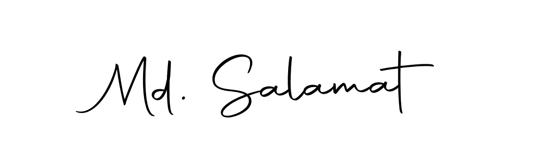 Design your own signature with our free online signature maker. With this signature software, you can create a handwritten (Autography-DOLnW) signature for name Md. Salamat. Md. Salamat signature style 10 images and pictures png