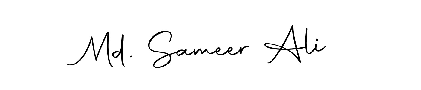 Use a signature maker to create a handwritten signature online. With this signature software, you can design (Autography-DOLnW) your own signature for name Md. Sameer Ali. Md. Sameer Ali signature style 10 images and pictures png