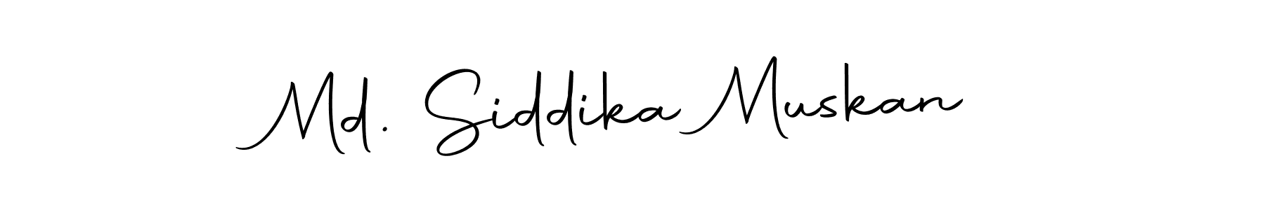 Also we have Md. Siddika Muskan name is the best signature style. Create professional handwritten signature collection using Autography-DOLnW autograph style. Md. Siddika Muskan signature style 10 images and pictures png