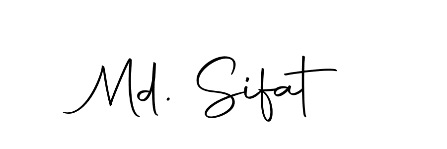 Design your own signature with our free online signature maker. With this signature software, you can create a handwritten (Autography-DOLnW) signature for name Md. Sifat. Md. Sifat signature style 10 images and pictures png