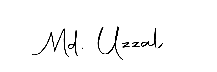 How to make Md. Uzzal name signature. Use Autography-DOLnW style for creating short signs online. This is the latest handwritten sign. Md. Uzzal signature style 10 images and pictures png