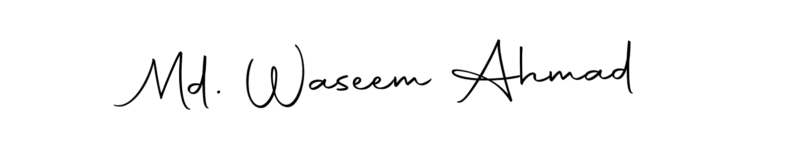 How to make Md. Waseem Ahmad signature? Autography-DOLnW is a professional autograph style. Create handwritten signature for Md. Waseem Ahmad name. Md. Waseem Ahmad signature style 10 images and pictures png