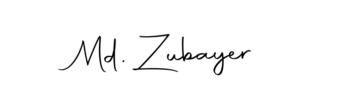 Design your own signature with our free online signature maker. With this signature software, you can create a handwritten (Autography-DOLnW) signature for name Md. Zubayer. Md. Zubayer signature style 10 images and pictures png