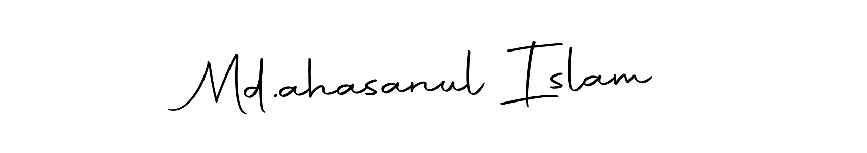 Design your own signature with our free online signature maker. With this signature software, you can create a handwritten (Autography-DOLnW) signature for name Md.ahasanul Islam. Md.ahasanul Islam signature style 10 images and pictures png