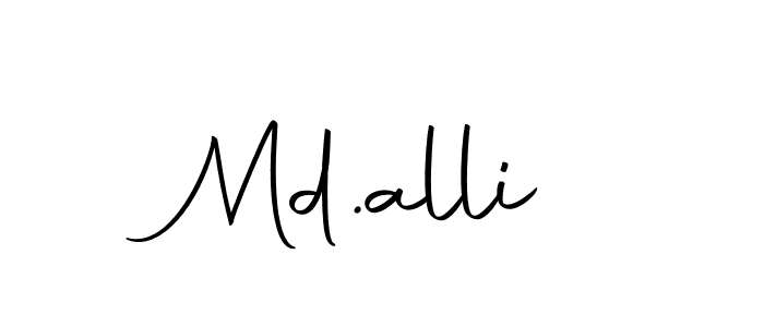 Make a beautiful signature design for name Md.alli. Use this online signature maker to create a handwritten signature for free. Md.alli signature style 10 images and pictures png
