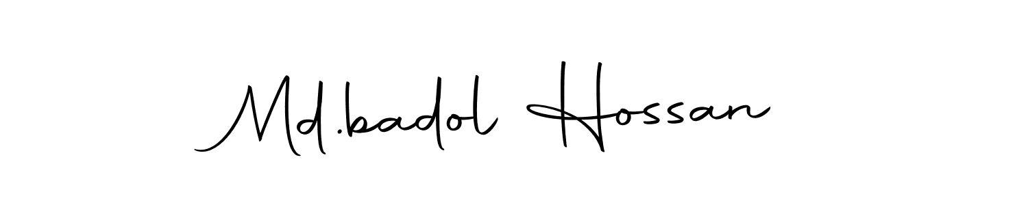 This is the best signature style for the Md.badol Hossan name. Also you like these signature font (Autography-DOLnW). Mix name signature. Md.badol Hossan signature style 10 images and pictures png