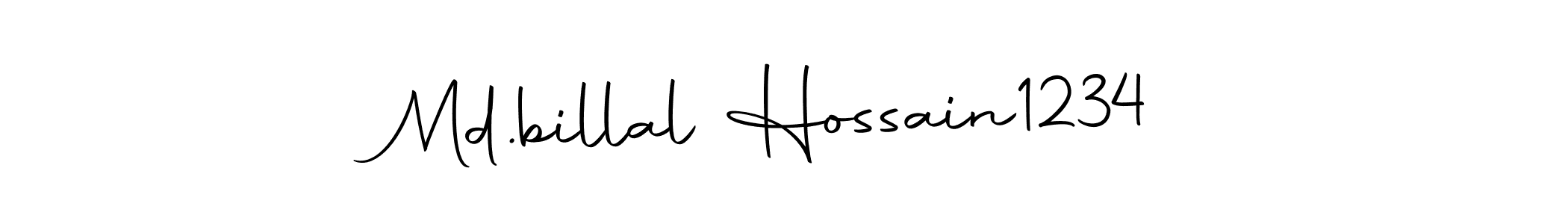 How to make Md.billal Hossain1234 name signature. Use Autography-DOLnW style for creating short signs online. This is the latest handwritten sign. Md.billal Hossain1234 signature style 10 images and pictures png