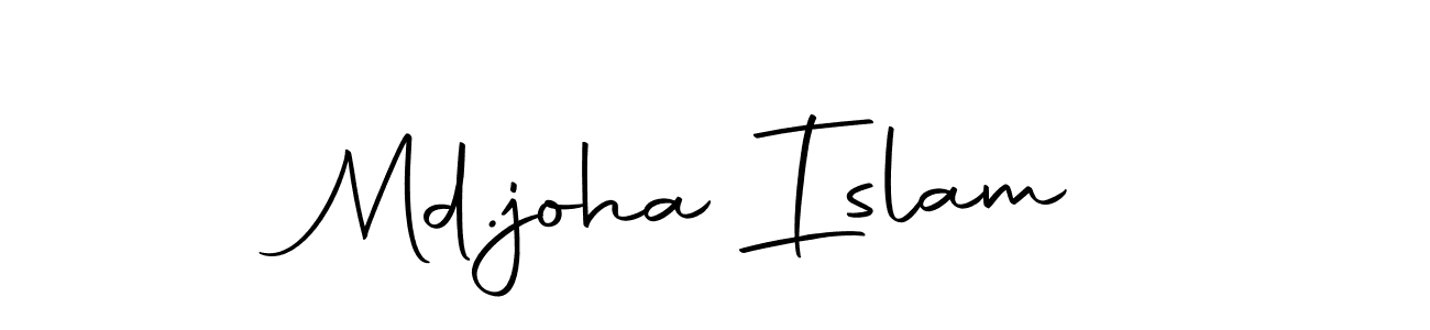 Also we have Md.joha Islam name is the best signature style. Create professional handwritten signature collection using Autography-DOLnW autograph style. Md.joha Islam signature style 10 images and pictures png