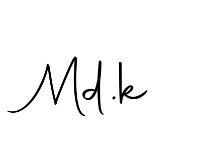 It looks lik you need a new signature style for name Md.k. Design unique handwritten (Autography-DOLnW) signature with our free signature maker in just a few clicks. Md.k signature style 10 images and pictures png