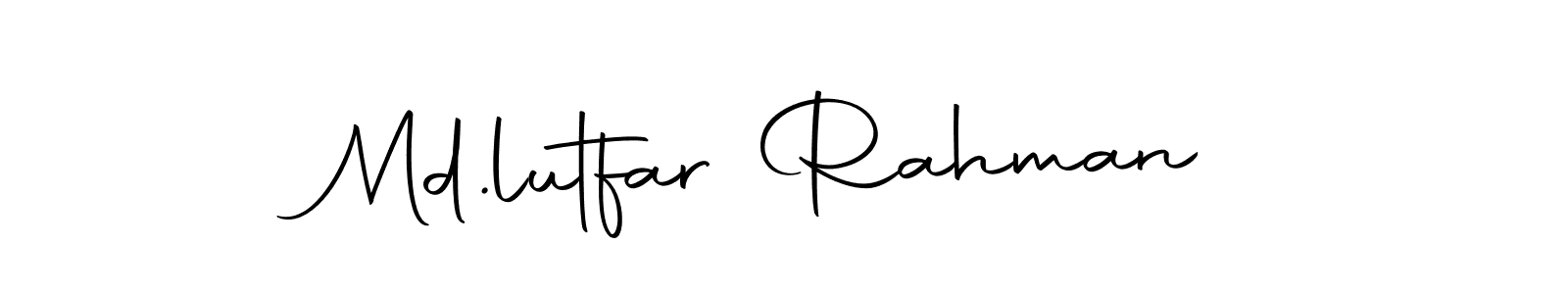 Make a beautiful signature design for name Md.lutfar Rahman. Use this online signature maker to create a handwritten signature for free. Md.lutfar Rahman signature style 10 images and pictures png