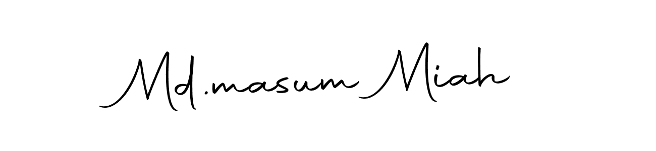 Also we have Md.masum Miah name is the best signature style. Create professional handwritten signature collection using Autography-DOLnW autograph style. Md.masum Miah signature style 10 images and pictures png