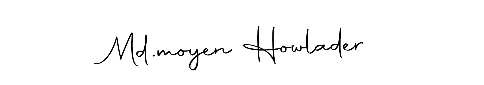 Use a signature maker to create a handwritten signature online. With this signature software, you can design (Autography-DOLnW) your own signature for name Md.moyen Howlader. Md.moyen Howlader signature style 10 images and pictures png