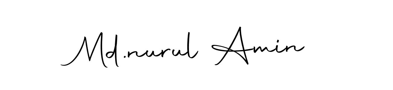 Create a beautiful signature design for name Md.nurul Amin. With this signature (Autography-DOLnW) fonts, you can make a handwritten signature for free. Md.nurul Amin signature style 10 images and pictures png