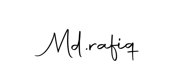 Design your own signature with our free online signature maker. With this signature software, you can create a handwritten (Autography-DOLnW) signature for name Md.rafiq. Md.rafiq signature style 10 images and pictures png