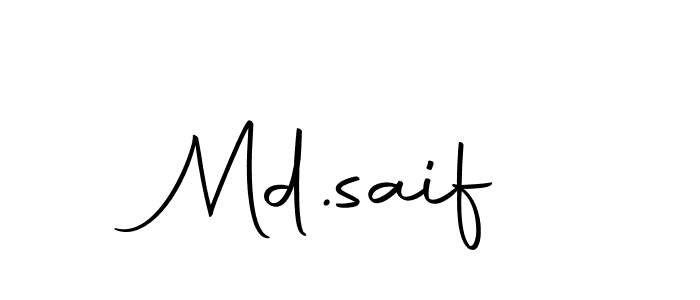 Make a beautiful signature design for name Md.saif. Use this online signature maker to create a handwritten signature for free. Md.saif signature style 10 images and pictures png