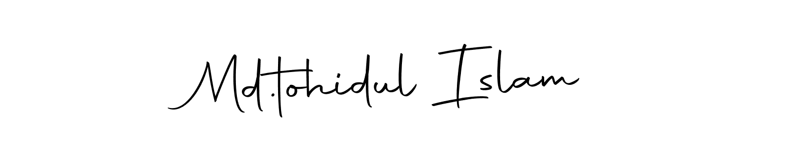 You should practise on your own different ways (Autography-DOLnW) to write your name (Md.tohidul Islam) in signature. don't let someone else do it for you. Md.tohidul Islam signature style 10 images and pictures png