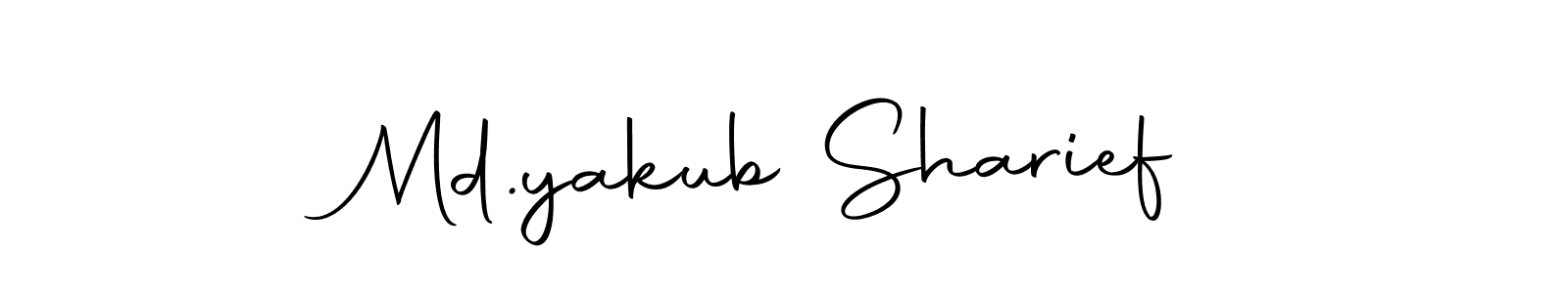 if you are searching for the best signature style for your name Md.yakub Sharief. so please give up your signature search. here we have designed multiple signature styles  using Autography-DOLnW. Md.yakub Sharief signature style 10 images and pictures png