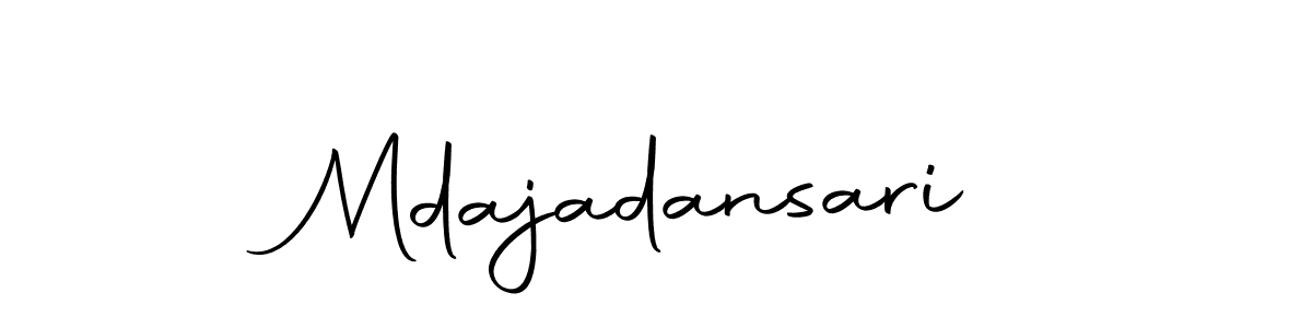 Use a signature maker to create a handwritten signature online. With this signature software, you can design (Autography-DOLnW) your own signature for name Mdajadansari. Mdajadansari signature style 10 images and pictures png