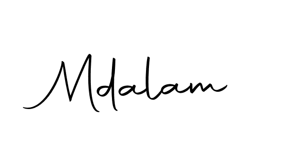 Mdalam stylish signature style. Best Handwritten Sign (Autography-DOLnW) for my name. Handwritten Signature Collection Ideas for my name Mdalam. Mdalam signature style 10 images and pictures png