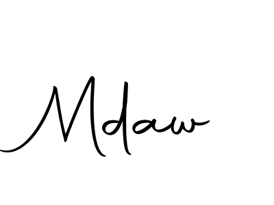 Create a beautiful signature design for name Mdaw. With this signature (Autography-DOLnW) fonts, you can make a handwritten signature for free. Mdaw signature style 10 images and pictures png
