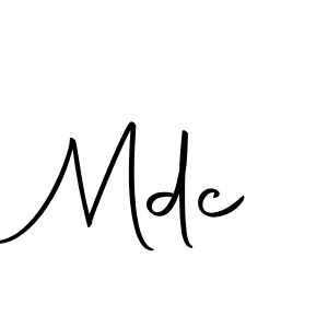 Use a signature maker to create a handwritten signature online. With this signature software, you can design (Autography-DOLnW) your own signature for name Mdc. Mdc signature style 10 images and pictures png