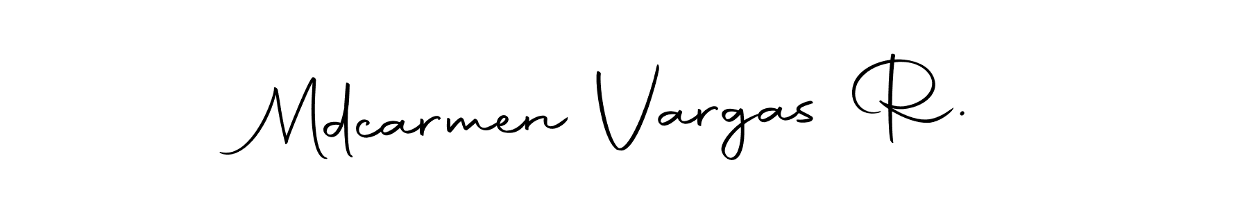 Design your own signature with our free online signature maker. With this signature software, you can create a handwritten (Autography-DOLnW) signature for name Mdcarmen Vargas R.. Mdcarmen Vargas R. signature style 10 images and pictures png