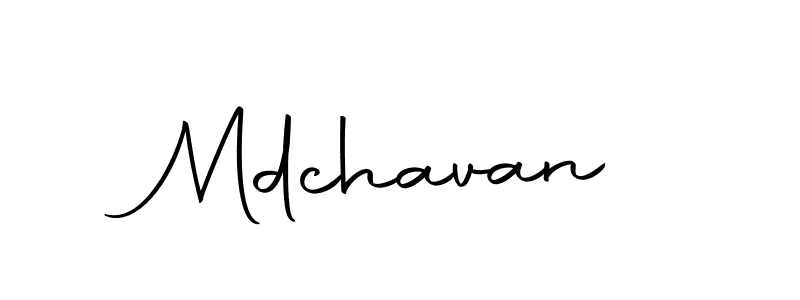 Design your own signature with our free online signature maker. With this signature software, you can create a handwritten (Autography-DOLnW) signature for name Mdchavan. Mdchavan signature style 10 images and pictures png