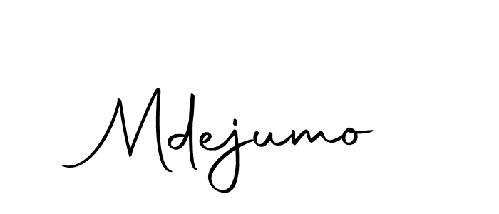 Create a beautiful signature design for name Mdejumo. With this signature (Autography-DOLnW) fonts, you can make a handwritten signature for free. Mdejumo signature style 10 images and pictures png