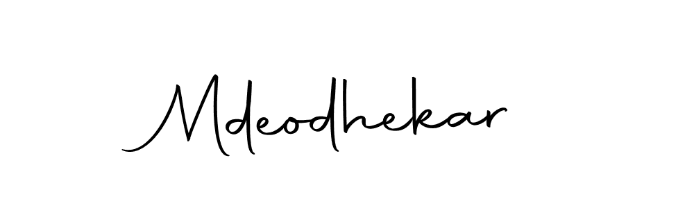 The best way (Autography-DOLnW) to make a short signature is to pick only two or three words in your name. The name Mdeodhekar include a total of six letters. For converting this name. Mdeodhekar signature style 10 images and pictures png