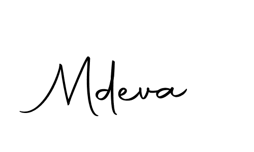 You should practise on your own different ways (Autography-DOLnW) to write your name (Mdeva) in signature. don't let someone else do it for you. Mdeva signature style 10 images and pictures png