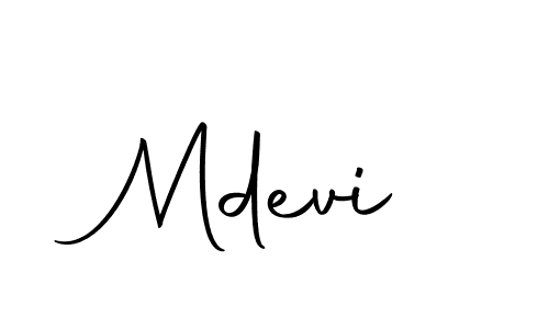How to make Mdevi signature? Autography-DOLnW is a professional autograph style. Create handwritten signature for Mdevi name. Mdevi signature style 10 images and pictures png