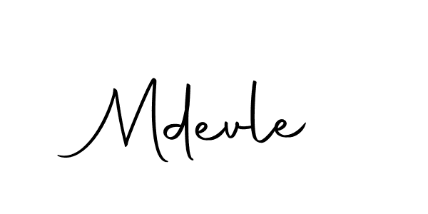 Create a beautiful signature design for name Mdevle. With this signature (Autography-DOLnW) fonts, you can make a handwritten signature for free. Mdevle signature style 10 images and pictures png