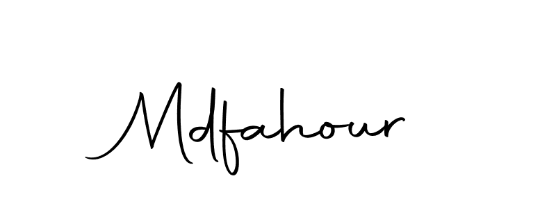 Make a beautiful signature design for name Mdfahour. With this signature (Autography-DOLnW) style, you can create a handwritten signature for free. Mdfahour signature style 10 images and pictures png
