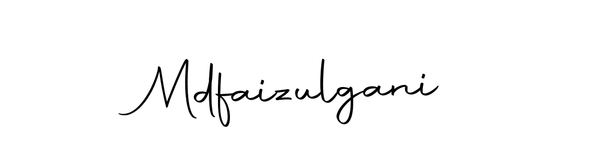 How to make Mdfaizulgani name signature. Use Autography-DOLnW style for creating short signs online. This is the latest handwritten sign. Mdfaizulgani signature style 10 images and pictures png