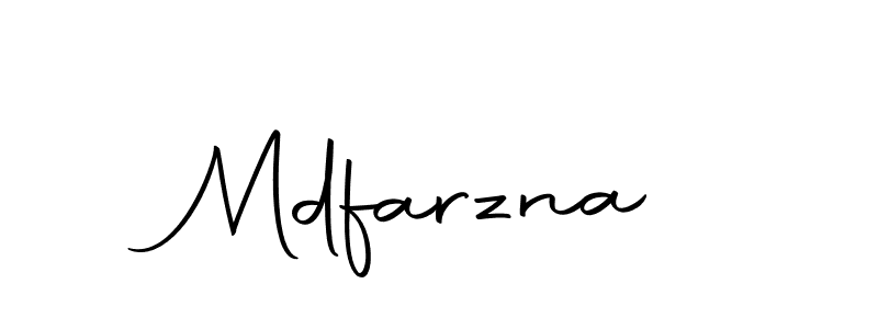 Make a beautiful signature design for name Mdfarzna. With this signature (Autography-DOLnW) style, you can create a handwritten signature for free. Mdfarzna signature style 10 images and pictures png