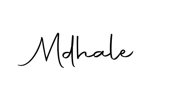 Use a signature maker to create a handwritten signature online. With this signature software, you can design (Autography-DOLnW) your own signature for name Mdhale. Mdhale signature style 10 images and pictures png