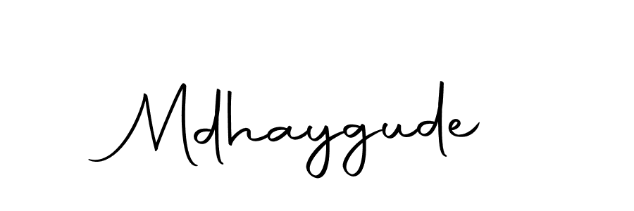 Design your own signature with our free online signature maker. With this signature software, you can create a handwritten (Autography-DOLnW) signature for name Mdhaygude. Mdhaygude signature style 10 images and pictures png