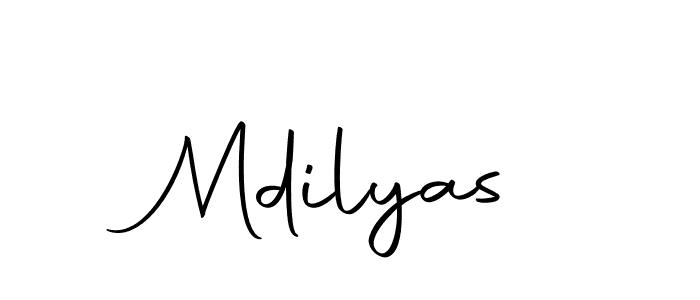 Mdilyas stylish signature style. Best Handwritten Sign (Autography-DOLnW) for my name. Handwritten Signature Collection Ideas for my name Mdilyas. Mdilyas signature style 10 images and pictures png