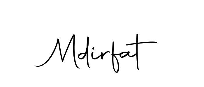 Use a signature maker to create a handwritten signature online. With this signature software, you can design (Autography-DOLnW) your own signature for name Mdirfat. Mdirfat signature style 10 images and pictures png