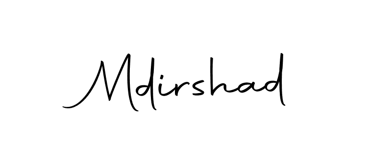 Design your own signature with our free online signature maker. With this signature software, you can create a handwritten (Autography-DOLnW) signature for name Mdirshad. Mdirshad signature style 10 images and pictures png