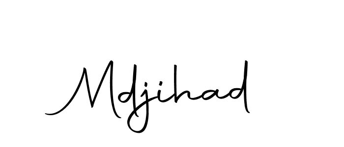 You should practise on your own different ways (Autography-DOLnW) to write your name (Mdjihad) in signature. don't let someone else do it for you. Mdjihad signature style 10 images and pictures png